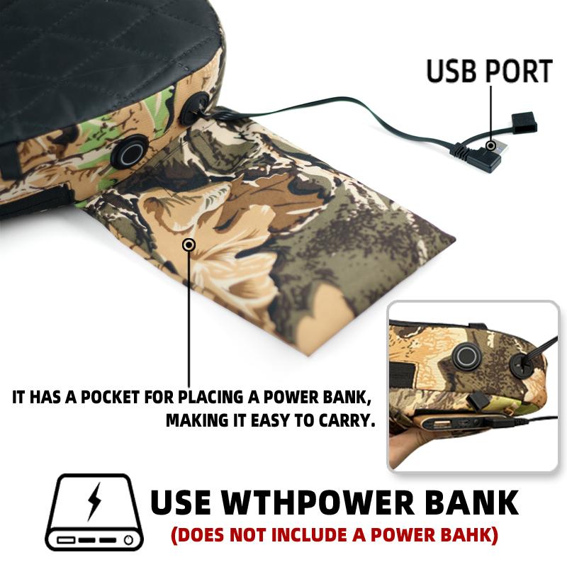 🌟Portable USB-Powered Heated Hunting Cushion