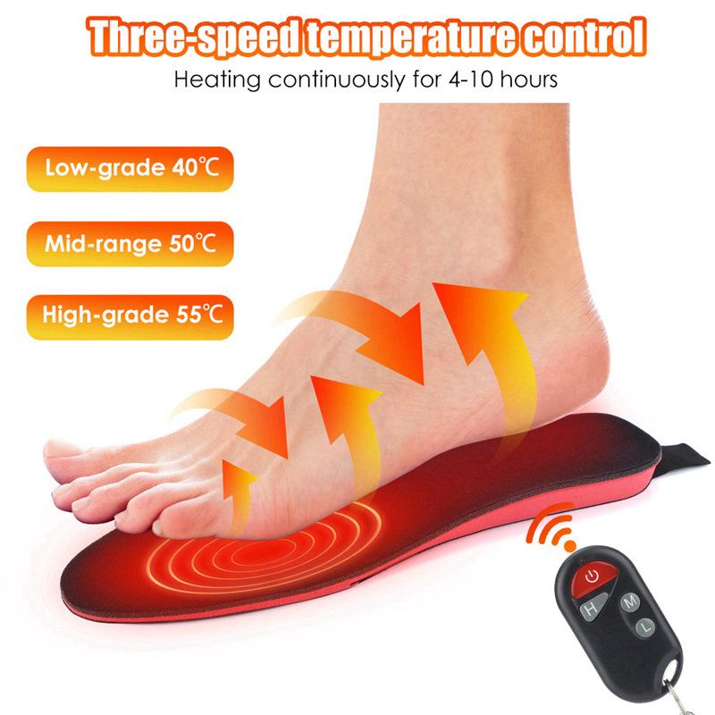 🌟Remote control three-speed electric heating insole USB charging heating insole