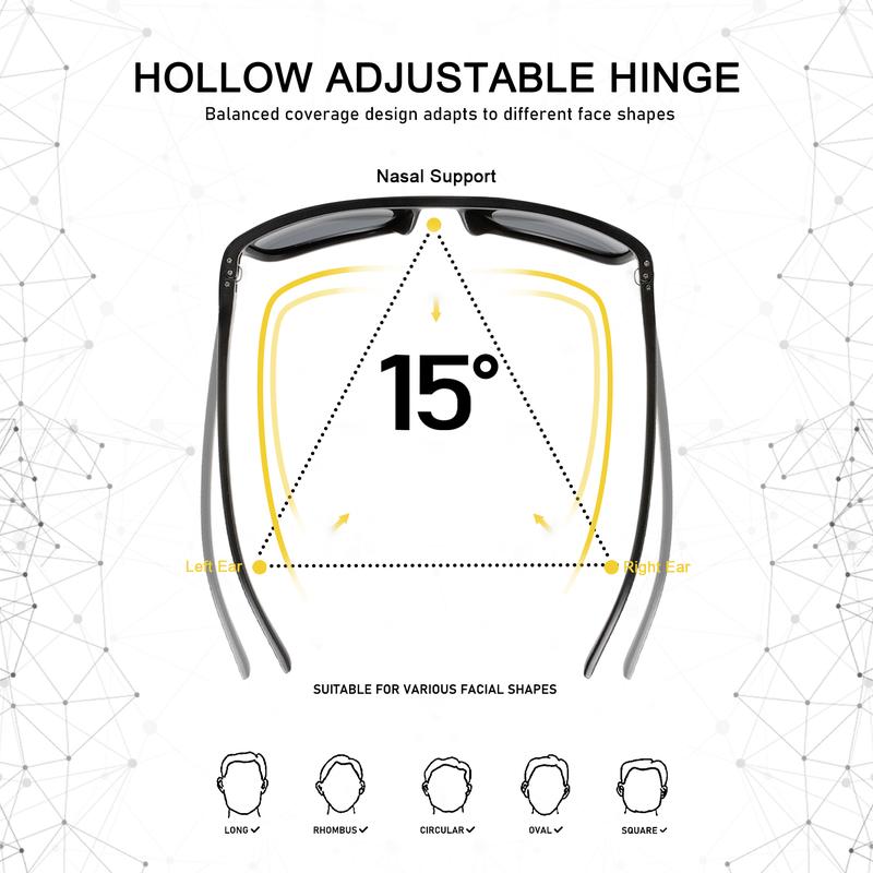 UV Polarized Sunglasses for Men, Lightweight Sunglasses with UV Protection for Golf, Golf Accessories for Man, Golf Gift