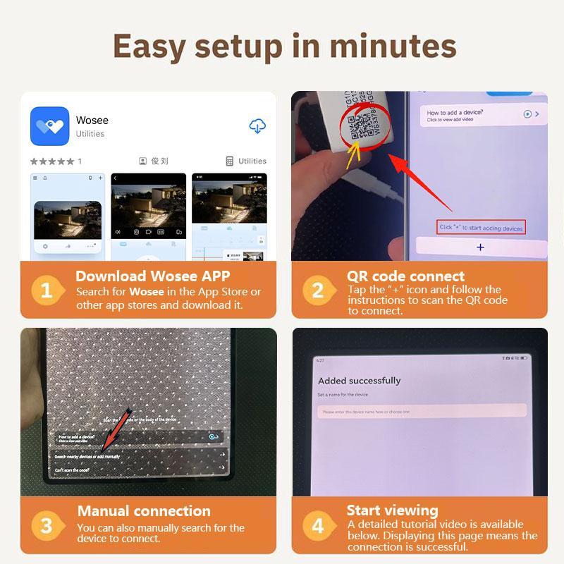 K Window Camera,2.4GHz WiFi Indoor Cameras for Home Security with ChromaMax Al Color Night Vision