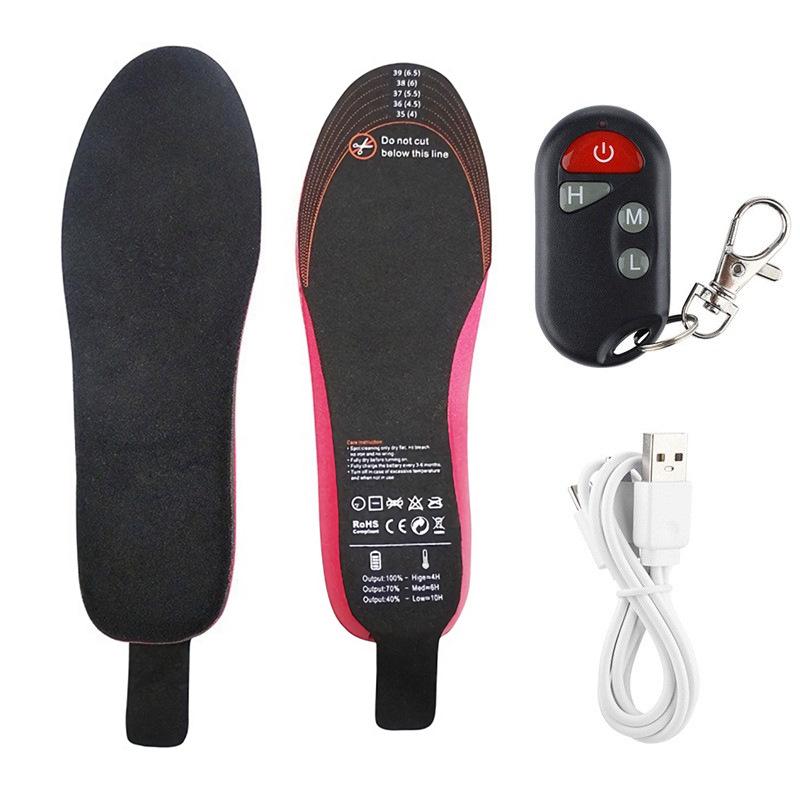 🌟Remote control three-speed electric heating insole USB charging heating insole