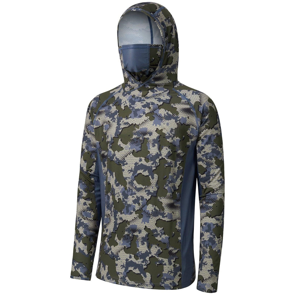 🎁Last Day Promotion 49% OFF🔥UPF 50+ Men's Hunting Shirts with Mask Long Sleeve Camo Fishing Hoodie