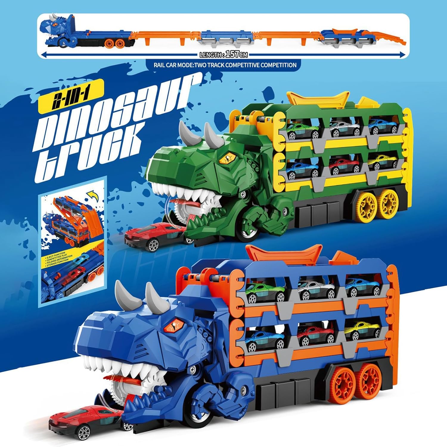 🚚 RoarRacer 3-in-1 Dinosaur Transport Truck 🦖