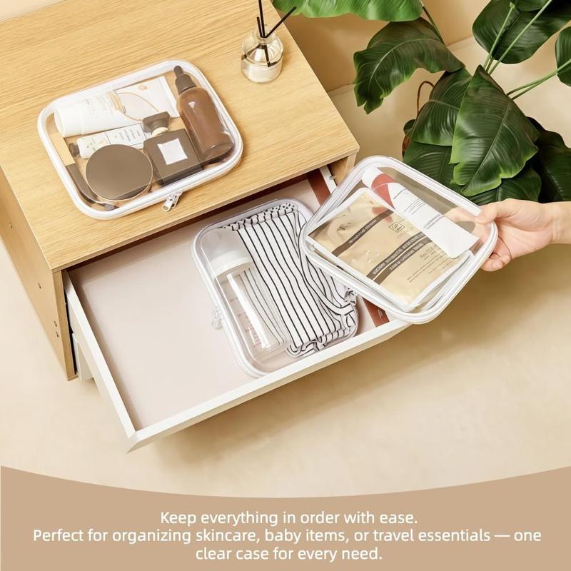 Clear PVC Zippered Storage Cases