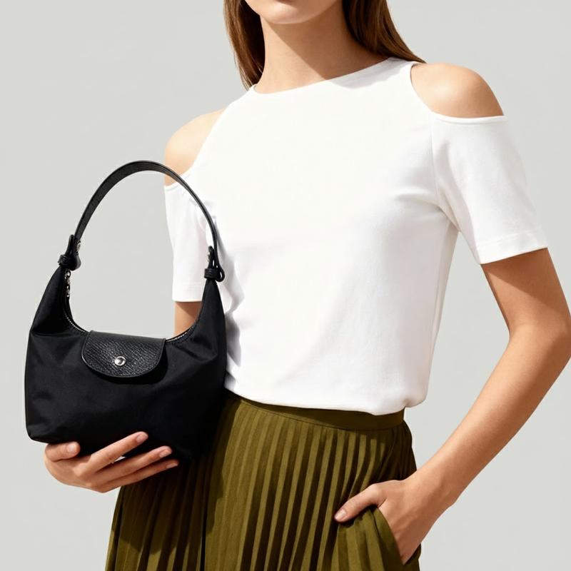 🌙 Lightweight Nylon Crescent Bag with Adjustable Strap ✨