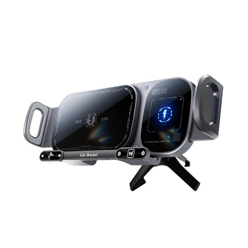 15W Wireless Fast-Charging Car Phone Mount for Foldable & Regular Smartphones