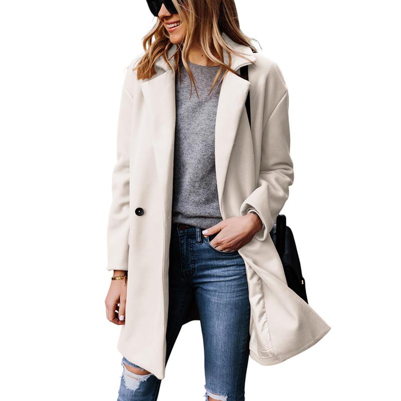 🧥Women's Notched Lapel Wool Coat✨