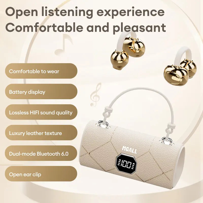 🎧 X22 Clip-On Wireless Earbuds • Bluetooth 6.0 • LED • HiFi