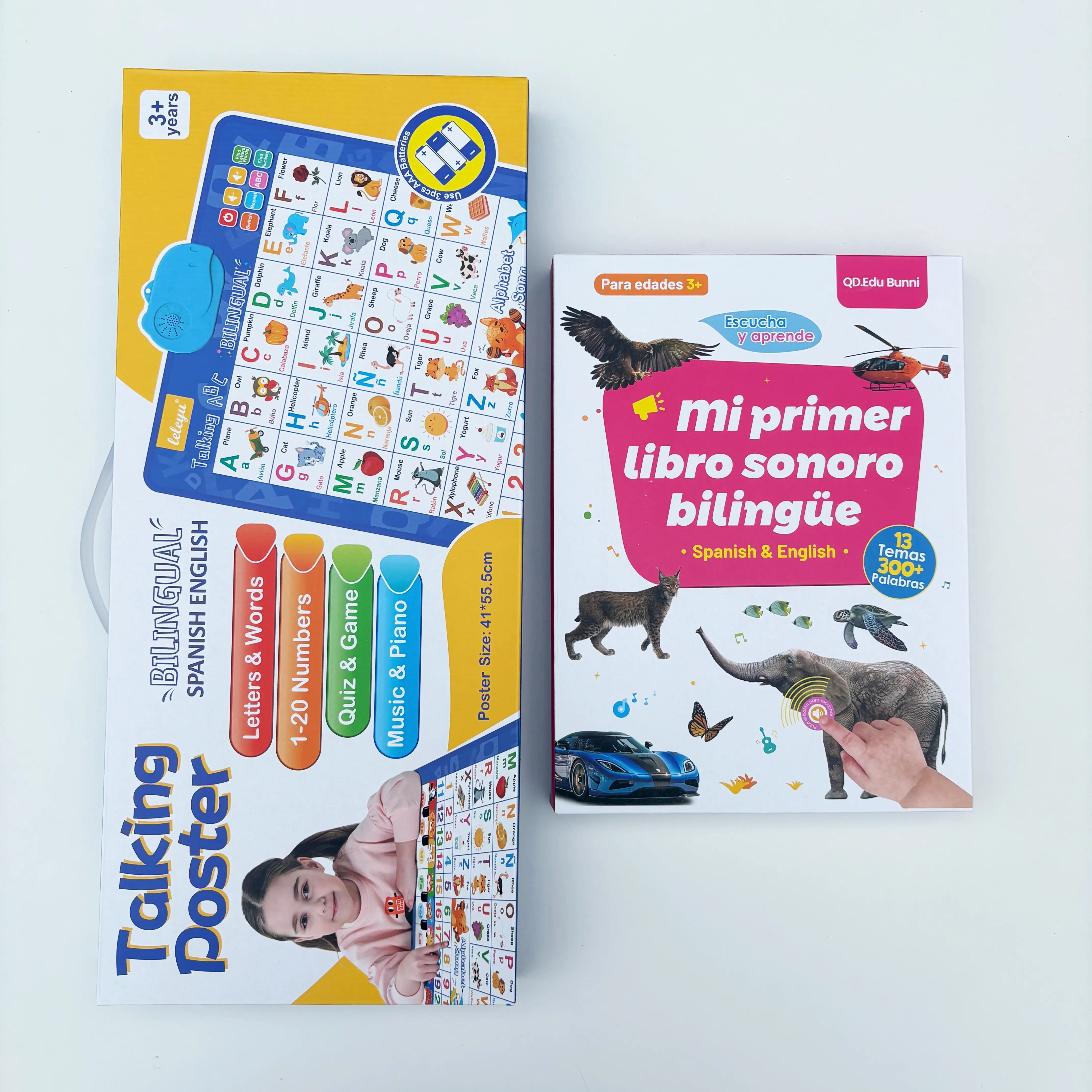 📚 Bilingual Sound Book | Interactive Educational Toy for Kids 1–6