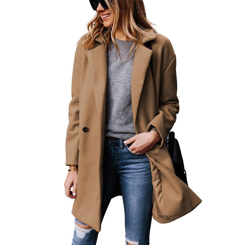 🧥Women's Notched Lapel Wool Coat✨