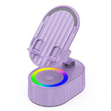 5in1 Wireless Speaker Cell Phone Stand with Bluetooth/Induction Audio & Atmosphere Light/Power Bank