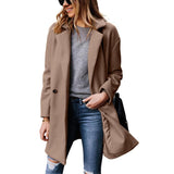 🧥Women's Notched Lapel Wool Coat✨