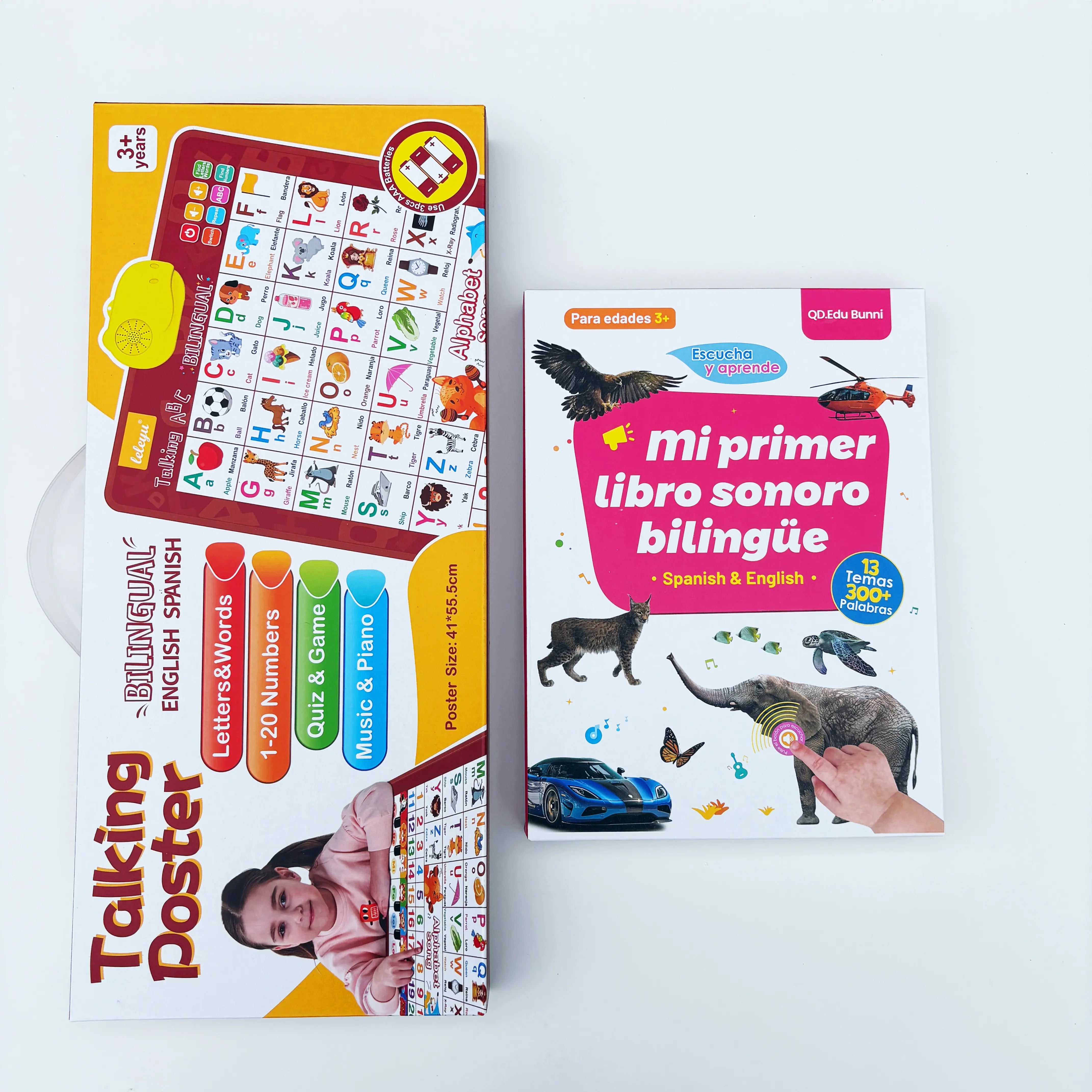 📚 Bilingual Sound Book | Interactive Educational Toy for Kids 1–6