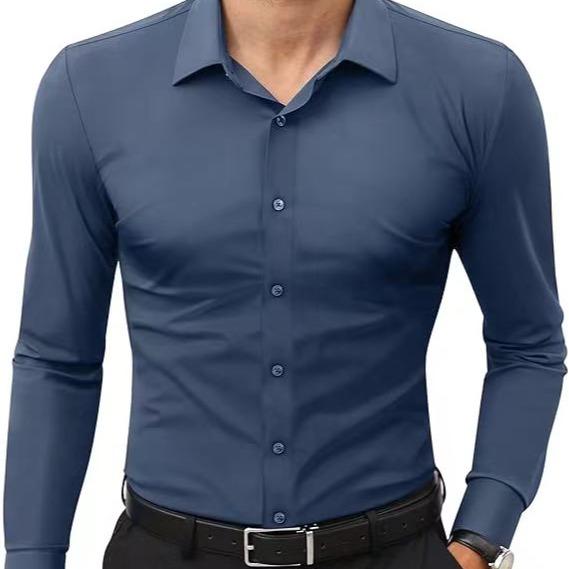Men's 16-Way Stretch Slim Fit Dress Shirt