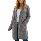 Fall Long Cardigan Sweaters for Women Trendy Open Front Coats Knit Winter Jackets Coatigan