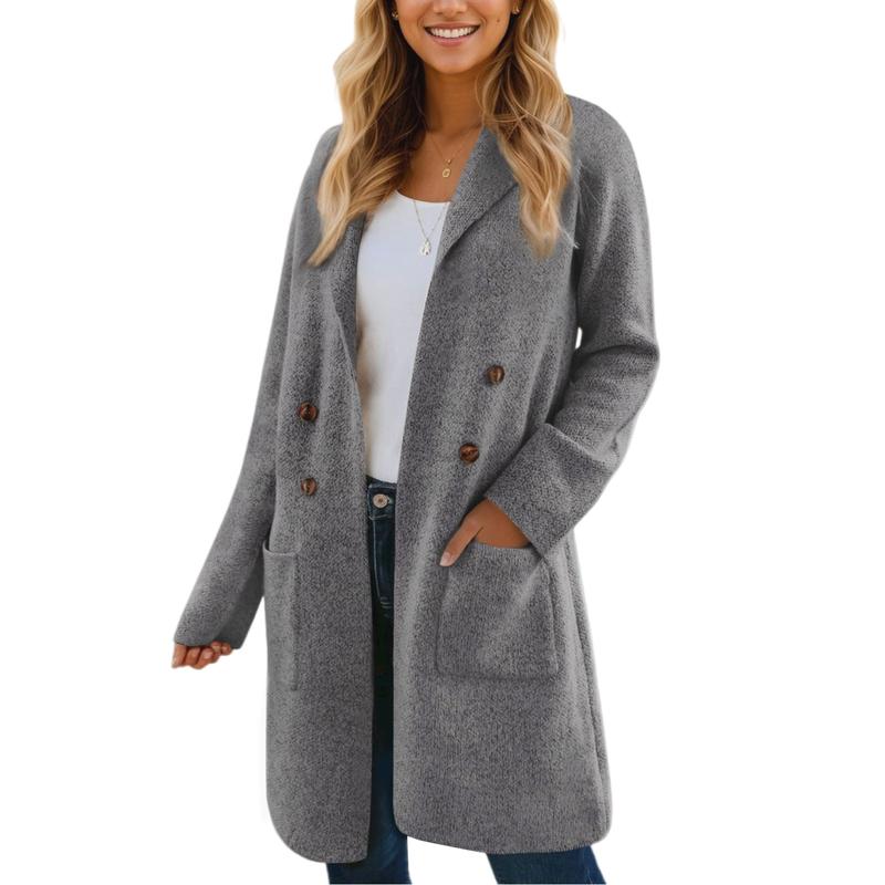 Fall Long Cardigan Sweaters for Women Trendy Open Front Coats Knit Winter Jackets Coatigan