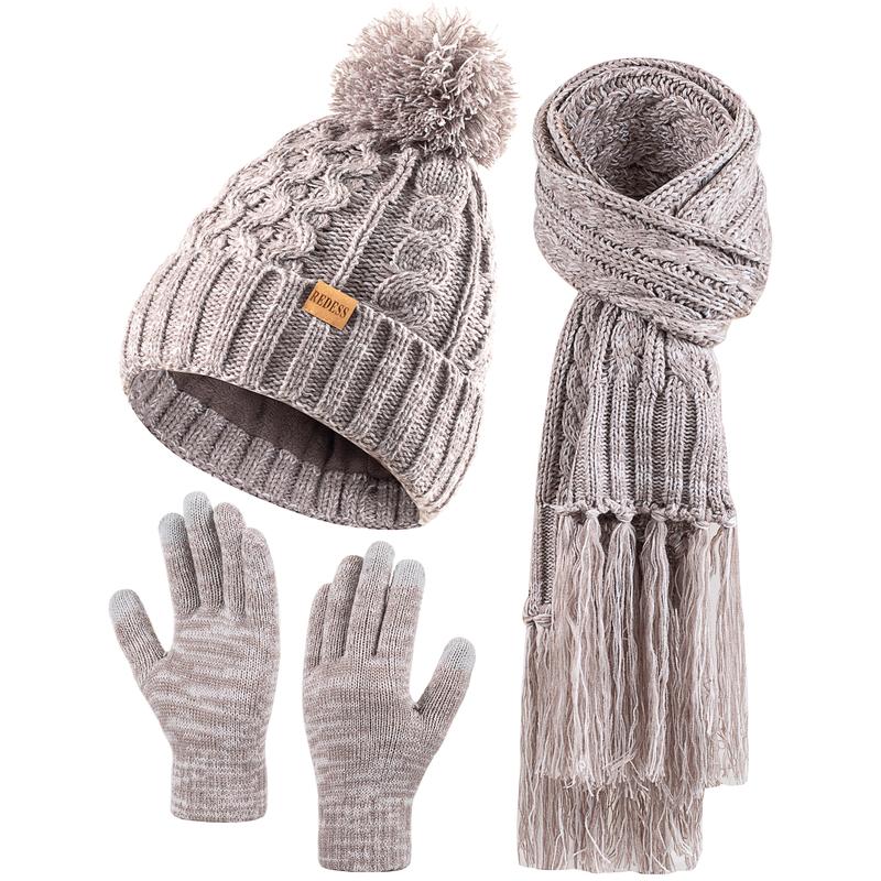 🎀3PC Women’s Winter Knit Set❤️